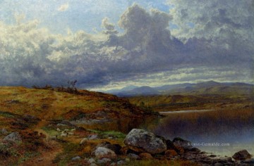 A Solitary See Wales Landschaft Benjamin Williams Leader Ölgemälde